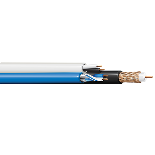 Belden 502PTZ 20 AWG 1 Conductor 22 AWG 1 Pair 18 AWG 2 Conductor 300V PTZ Cable