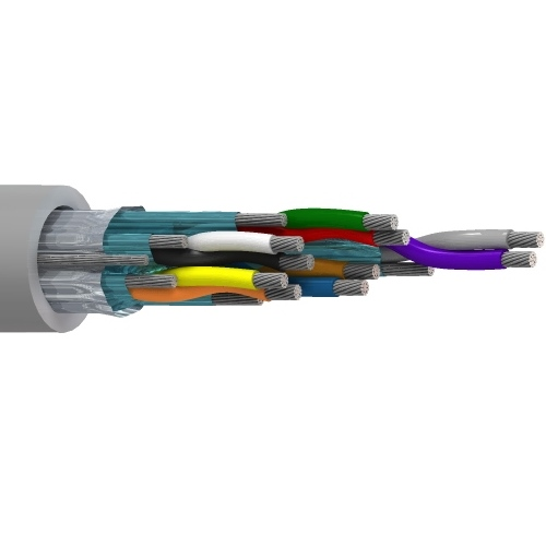 Belden 8781MN 22 AWG 5 Pair 19x34 Stranding Tinned Copper 300V SpaceMaker Cable