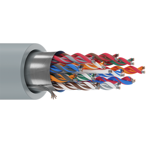 Belden 88112 24 AWG 12.5 Pair 7x32 Stranding Tinned Copper 300V Computer EIA RS-232/422 Cable