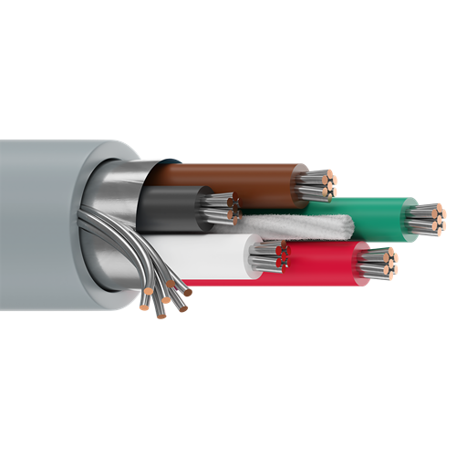 Belden 9535 24 AWG 5 Conductor 7x32 Stranding Tinned Copper 300V Computer EIA RS-232 Cable