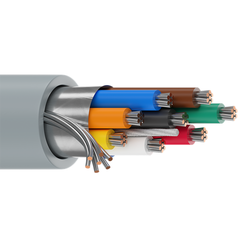 Belden 9538 24 AWG 8 Conductor 7x32 Stranding Tinned Copper 300V Computer EIA RS-232 Cable