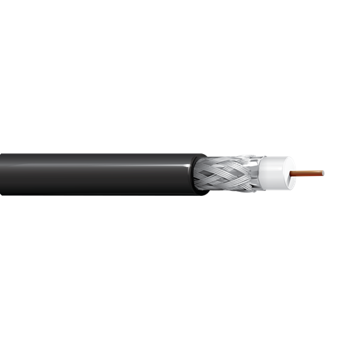 Belden 1829B 18 AWG 1 Conductor Solid Bare Copper Covered Steel 350V DBS Coax Cable