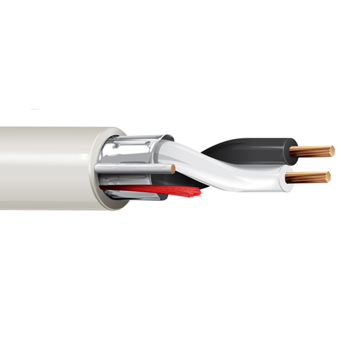 Belden 5000FE 12 AWG 2 Conductor 19x25 Stranding Bare Copper 300V Security and Sound Cable