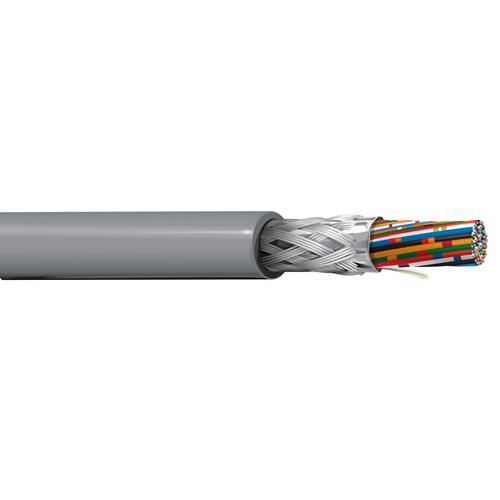 Belden 9619 24 AWG 50 Conductor 7x32 Stranding Tinned Copper 300V Computer EIA RS-232 Cable
