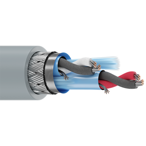 Belden 8162 24 AWG 2 Pair 7x32 Stranding Tinned Copper 300V Computer EIA RS-232/422 Cable