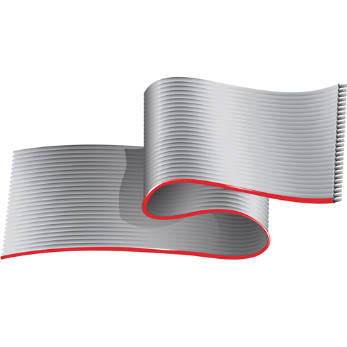 Belden 9L28020 28 AWG 20 Conductor 7x36 Stranding 0.050 in Pitch 300V Flat Gray Ribbon Cable
