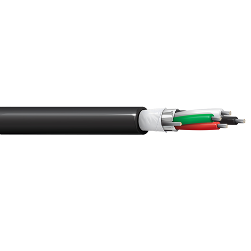Belden 5202F1 16 AWG 4 Conductor 7x24 Stranding Tinned Copper 300V Security and Sound Cable