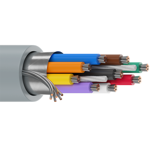 Belden 9539 24 AWG 9 Conductor 7x32 Stranding Tinned Copper 300V Computer EIA RS-232 Cable