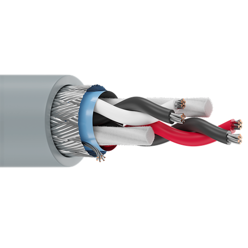 Belden 9804 28 AWG 2 Conductor 7x36 Stranding Tinned Copper 100 Ohm Computer EIA RS-232/422 Cable