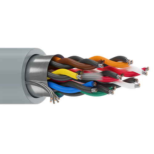 Belden 9508 24 AWG 8 Pair 7x32 Stranding Tinned Copper 300V Computer EIA RS-232 Cable