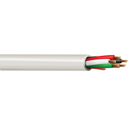 Belden 6403UE 20 AWG 5 Conductor 7x28 Stranding Bare Copper 300V Security and Sound Cable