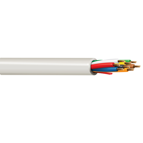 Belden 6406UE 20 AWG 8 Conductor 7x28 Stranding Bare Copper 300V Security and Sound Cable