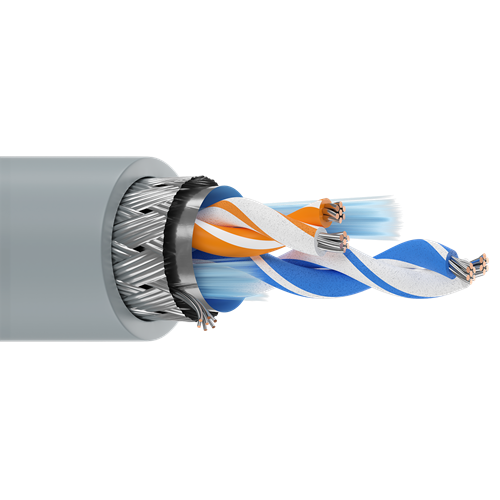 Belden 8102 24 AWG 2 Pair 7x32 Stranding Tinned Copper 300V Computer EIA RS-232/422 Cable