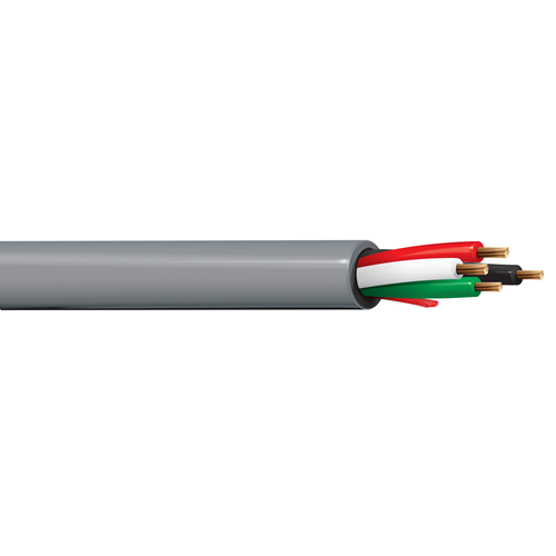 Belden 6502UE 22 AWG 4 Conductor 7x30 Stranding Bare Copper 300V Security and Sound Cable