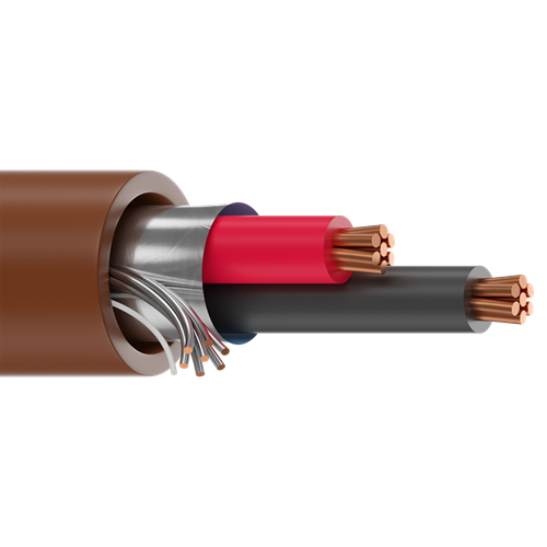 Belden 5500FE 22 AWG 2 Conductor 7x30 Stranding Bare Copper 300V Security and Sound Cable