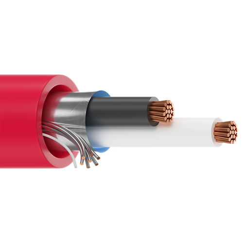 Belden 5100FE 14 AWG 2 Conductor 19x26 Stranding Bare Copper 300V Security and Sound Cable