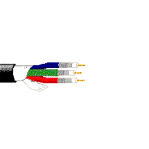 Belden 7710A 18 AWG 3 Conductor Solid Bare Copper 300V Video Flex Digital Coax Snake Cable