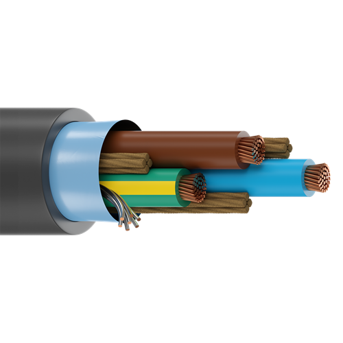 Belden 19364 14 AWG 3 Conductor 41x30 Stranding Bare Copper 300V Portable Cordage Cable