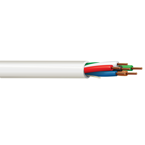 Belden 6524UE 22 AWG 6 Conductor Solid Bare Copper 300V Security and Sound Cable
