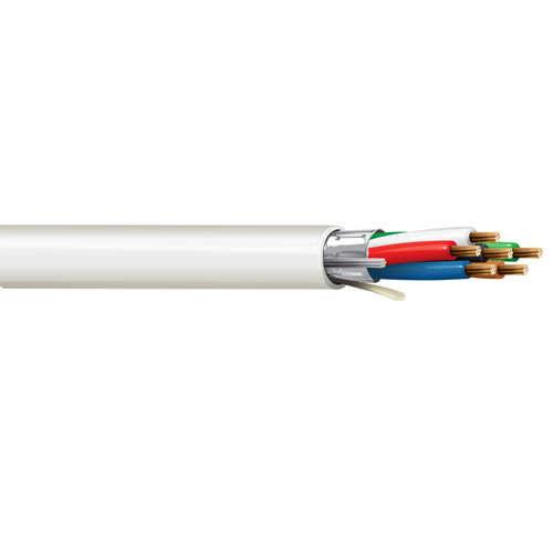Belden 5504FE 22 AWG 6 Conductor 7x30 Stranding Bare Copper 300V Security and Sound Cable