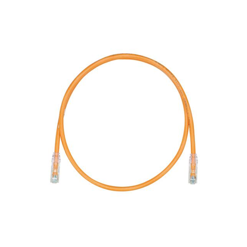 5' Belden CA21103005 24 AWG 4 Pair Solid Bare Copper Category 6A Orange 10GX Patch Cord