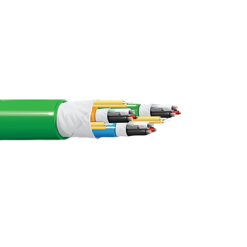 Belden 7824P 18 AWG 6 Conductor 24 AWG 6 Conductor 6 Single Mode Fiber 3-Channel SMPTE Stadium Cable