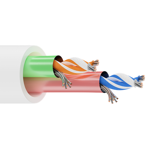 Belden 82729 24 AWG 2 Pair 7x32 Stranding Tinned Copper 300V Computer EIA RS-232/422 Cable