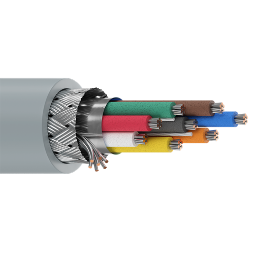 Belden 9933 24 AWG 8 Conductor 7x32 Stranding Tinned Copper 300V Computer EIA RS-232/423 Cable