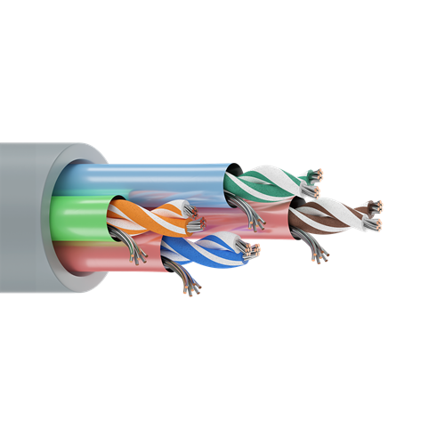 Belden 89728 24 AWG 4 Pair 7x32 Stranding Tinned Copper 300V Computer EIA RS-232/422 Cable
