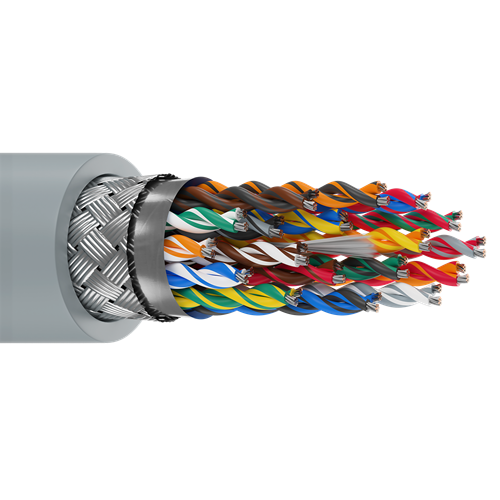 Belden 8348 24 AWG 18 Pair 7x32 Stranding Tinned Copper 300V Computer EIA RS-232 Cable
