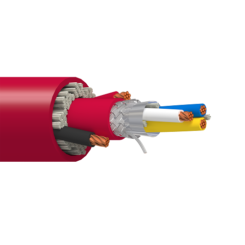 Belden 1349A 20 AWG 3 Conductor 18 AWG 2 Conductor Bare Copper 300V CC Link Cable