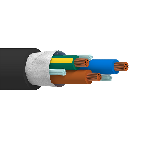 Belden 19511 14 AWG 3 Conductor 41x30 Stranding Bare Copper 300V Portable Cordage Cable