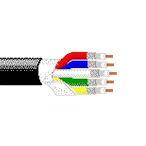 Belden 7712A 18 AWG 5 Conductor Solid Bare Copper 300V Video Flex Digital Coax Snake Cable