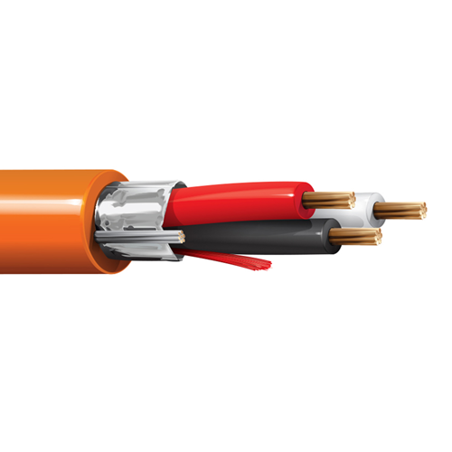 Belden 6201FE 16 AWG 3 Conductor 19x29 Stranding Bare Copper 300V Security and Sound Cable