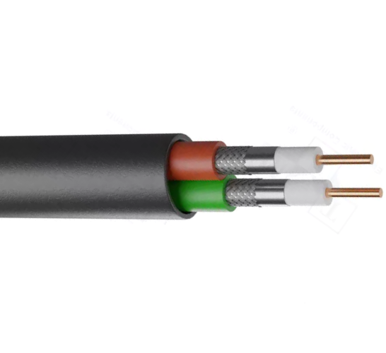 Belden 1694D 18 AWG 2 Conductor Solid Bare Copper 300V Serial Digital Coax Cable