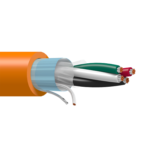 Belden 3124A 22 AWG 1 Pair 18 AWG 1 Pair Tinned Copper 600V DeviceBus for Square D/Seriplex Cable