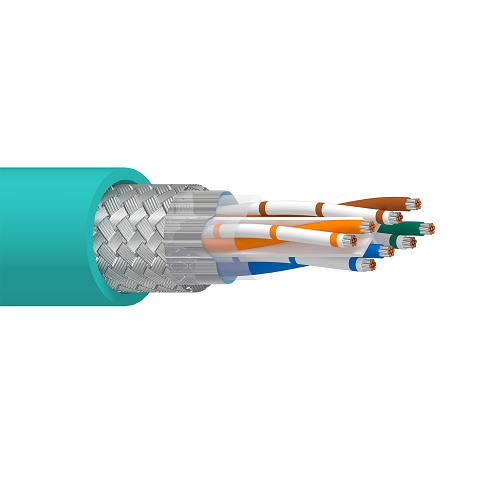 Belden IEA004 24 AWG 4 Pair 7x32 Stranding Tinned Copper Industrial Ethernet Cat 6A 600V DataTuff Cable