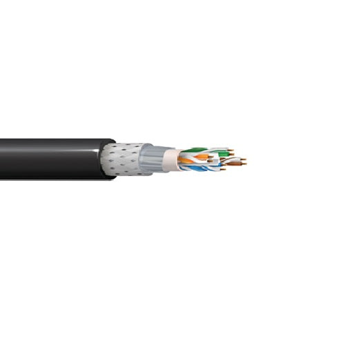 Belden IEA007 22 AWG 4 Pair Solid Bare Copper Industrial Ethernet Cat 6A 600V DataTuff Cable