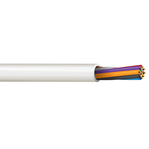 Belden 5408UE 20 AWG 10 Conductor 7x28 Stranding Bare Copper 300V Security and Sound Cable