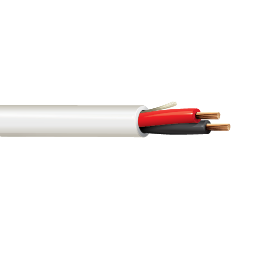 Belden 6400UE 20 AWG 2 Conductor 7x28 Stranding Bare Copper 300V Security and Sound Cable