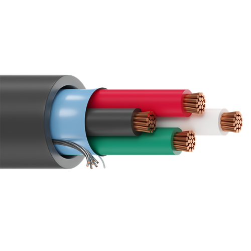 Belden 5202FE 16 AWG 4 Conductor 19x29 Stranding Bare Copper 300V Security and Sound Cable
