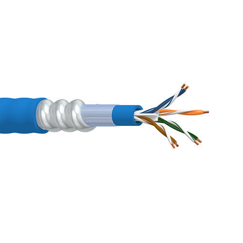 Belden 127925R 23 AWG 4 Pair Solid Bare Copper Industrial Ethernet Cat 6 300V DataTuff Cable