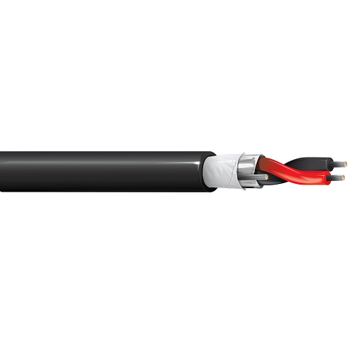 Belden 5140F1 14 AWG 2 Conductor 19x26 Stranding Tinned Copper 300V Security and Sound Cable