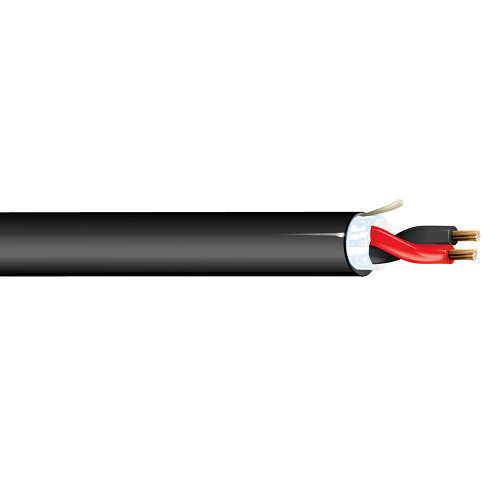 Belden 5000U2 12 AWG 2 Conductor 19x25 Stranding Bare Copper 300V Security and Sound Cable