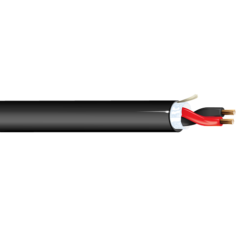 Belden 5100U2 14 AWG 2 Conductor 19x27 Stranding Bare Copper 300V Security and Sound Cable