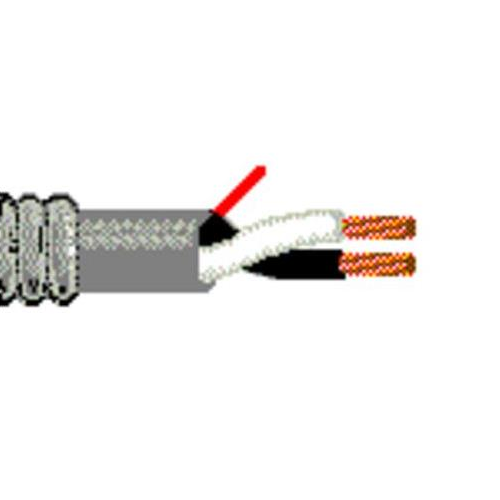 Belden 25000UE 12 AWG 2 Conductor 19x25 Stranding Bare Copper 300V Security and Sound Cable