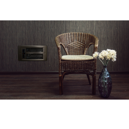 120V 1500W Fan Driven Electronic Wall Heater Oiled Bronze