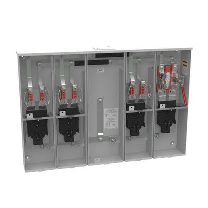 4 Terminal 4-Position 125A Ringless Condo Meter Socket U6124-X-BL