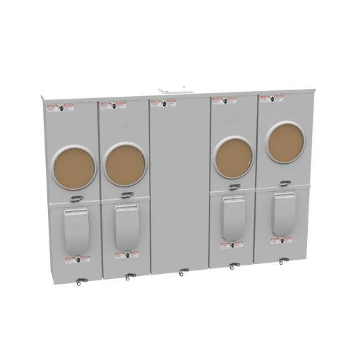 4 Terminal 4-Position 125A Ringless Condo Meter Socket U6124-X-BL