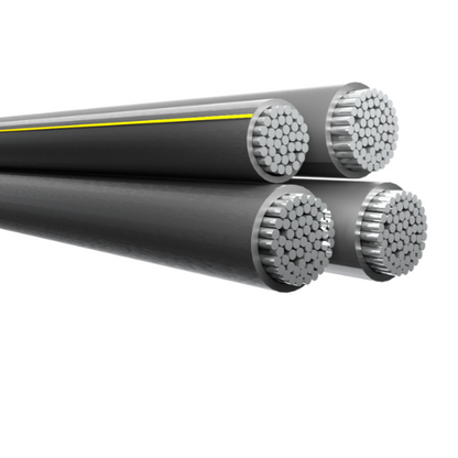 250' 750-750-750-500 Windham Quadruplex Aluminum Conductor Underground Direct Burial 600V URD